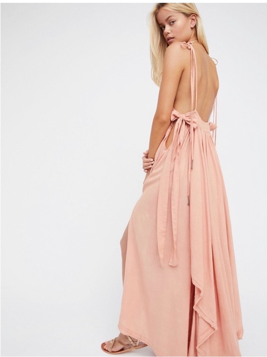 Free People Dresses & Skirts - Endless Summer Tropical Heat Dress in salmon/peachy pink size XS